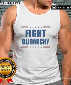 Official Joey Bragg Fight Oligarchy tank top featuring bold graphics and a modern design for casual wear.