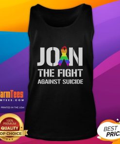 Alt Text: Official Pride Tank Top for Join The Fight Against Suicide campaign, featuring vibrant colors and inclusive design.