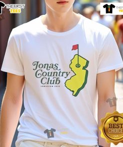 Official Jonas Brothers Jonas Country Club Golf Masters T-Shirt featuring vibrant graphics and a stylish design.