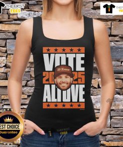 Official Jose Altuve 2025 Vote Tank Top featuring vibrant graphics, perfect for baseball fans supporting their favorite player.