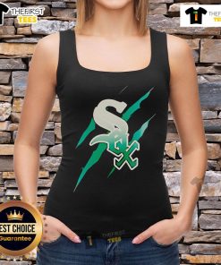 Official Jurassic World Rebirth Chicago White Sox logo tank top featuring a vibrant design and iconic team colors.
