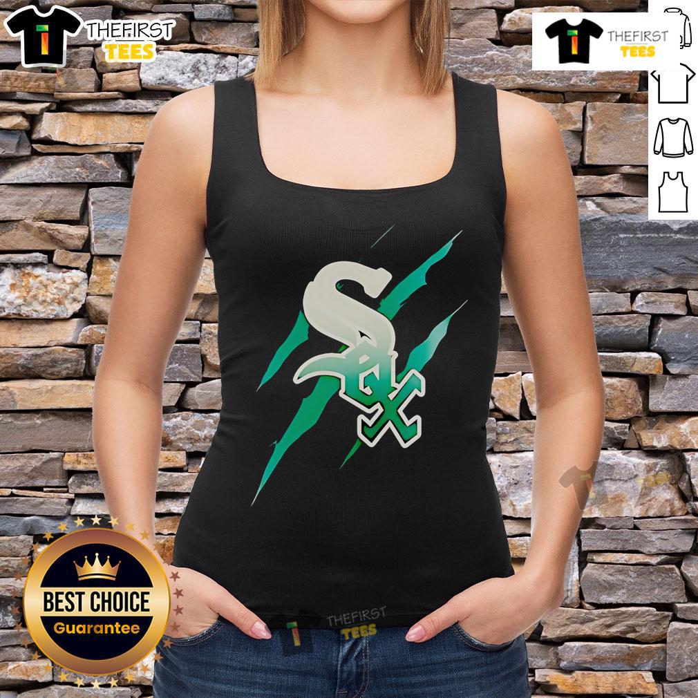 Official Jurassic World Rebirth Chicago White Sox Logo Tank Top Official Jurassic World Rebirth Chicago White Sox logo tank top featuring a vibrant design and iconic team colors.