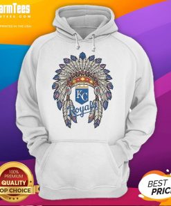 Official Kansas City Royals Native American logo hoodie featuring vibrant colors and a comfortable fit, perfect for fans.