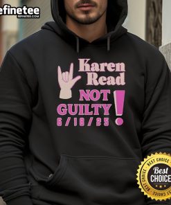 Official Karen Read Not Guilty hoodie, featuring bold graphics and a stylish design for supporters of the case.