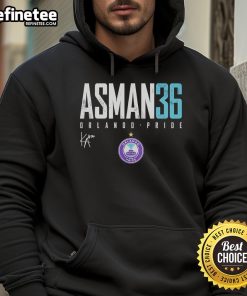 Official Kat Asman Orlando Pride Elite 36 Hoodie featuring vibrant colors and stylish design for fans and supporters.