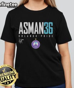 Official Kat Asman Orlando Pride Elite 36 Ladies Tee featuring vibrant colors and stylish design for fans of the Pride movement.