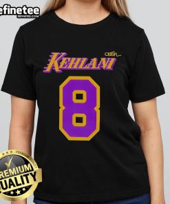 Kehlani x Los Angeles Lakers women's tee featuring stylish design and vibrant team colors, perfect for fans.