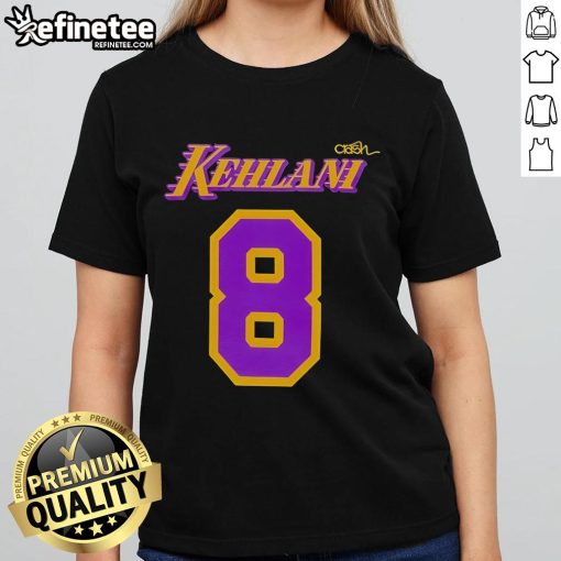Kehlani x Los Angeles Lakers women's tee featuring stylish design and vibrant team colors, perfect for fans.