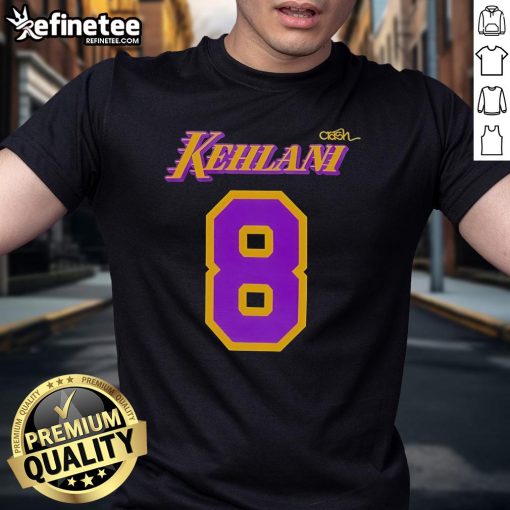 Official Kehlani X Los Angeles Lakers 8 T-Shirt featuring vibrant graphics and a sporty design for fans and collectors.