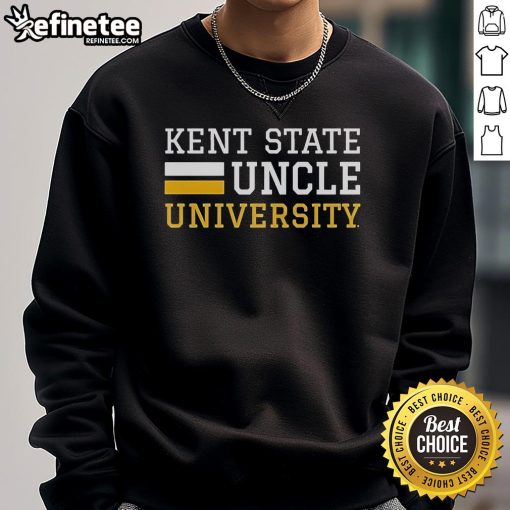Official Kent State Uncle University Sweatshirt in navy blue, featuring the university logo and comfortable fit.