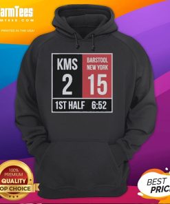 Official Kirk Comeback KMS 2 Barstool New York hoodie in 1st half design, perfect for fans and stylish winter wear.