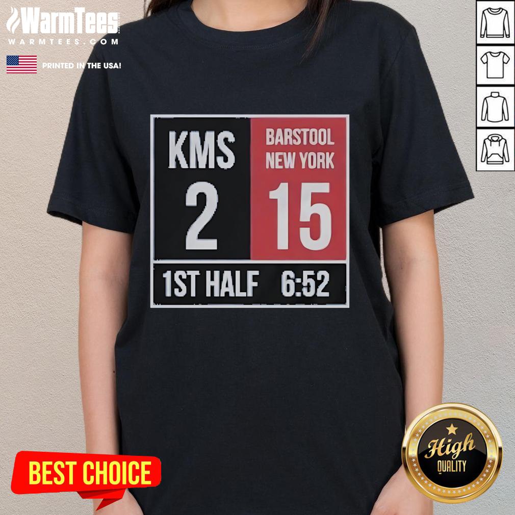Official Kirk Comeback Kms 2 Barstool New York 15 1St Half Ladies Tee Official Kirk Comeback KMS 2 Barstool New York 15 1st Half Ladies Tee featuring a stylish design for fans.