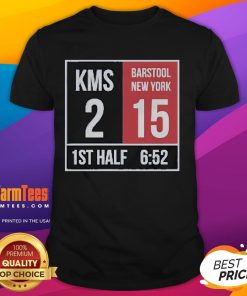 Official Kirk Comeback KMS 2 Barstool New York 15 1st Half T-Shirt featuring bold graphics and comfortable fit.