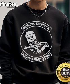 Official Kruschiki Supply Co X Kommandostore Skeleton Sweatshirt featuring a unique skeleton design and stylish fit.