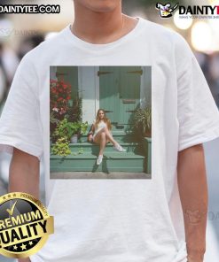 Alt Text: Official Lana Del Rey June & July UK & Ireland Tour 2025 photo t-shirt featuring vibrant tour graphics and dates.