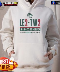 Official Leicester Tigers LE2 TW2 hoodie in black, featuring the team logo and stylish design for fans.