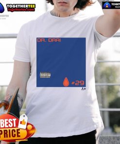 Official Leon Draisaitl Dr. Drai T-Shirt featuring vibrant design, perfect for fans of the Edmonton Oilers star player.