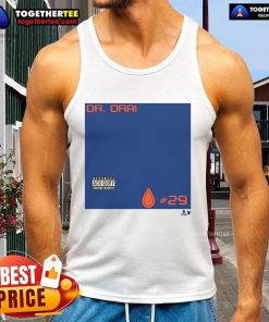 Alt Text: Official Leon Draisaitl Dr. Drai tank top featuring stylish design, perfect for fans of the Edmonton Oilers.