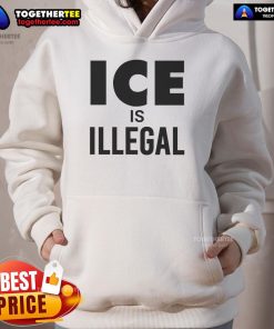 Official LFK HQ Ice Is Illegal Hoodie in black, featuring bold white text, perfect for stylish streetwear enthusiasts.