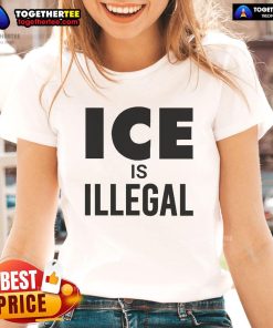 Official LFK HQ Ice Is Illegal Ladies Tee featuring a stylish design, perfect for fans of unique ice-themed apparel.