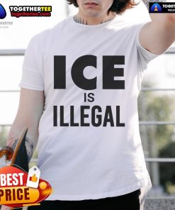 Official Lfk Hq Ice Is Illegal T-Shirt featuring a bold graphic design, perfect for fans of unique statement apparel.