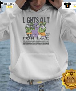 Official Lights Out for ICE Hoodie featuring a stylish design and vibrant colors, perfect for fans and casual wear.