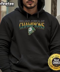 Official London Knights Champions Memorial Cup 2025 Hoodie featuring team colors and logo, perfect for fans.