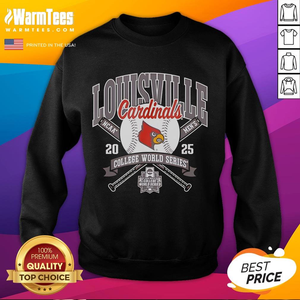 Official Louisville Cardinals College World Series 2025 Baseball Sweatshirt Official Louisville Cardinals College World Series 2025 baseball sweatshirt featuring team logo and vibrant colors.