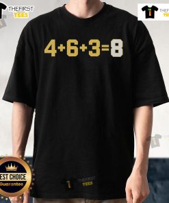 Official LSU Tigers Baseball National Champions 4+6+3=8 T-Shirt featuring team colors and logo design.