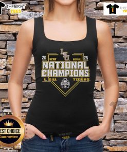 Official LSU Tigers National Champions Baseball 2025 tank top featuring team colors and logo, perfect for fans.