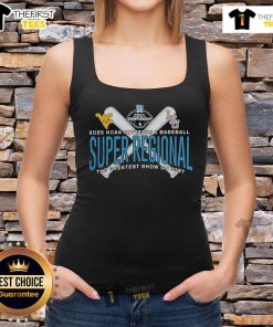 Official LSU Tigers vs West Virginia Mountaineers 2025 NCAA Baseball Super Regional tank top design for fans.