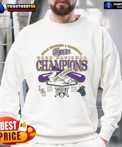 Official LSU vs Coastal Carolina Chanticleers NCAA Division 1 Baseball sweatshirt in team colors, perfect for fans.