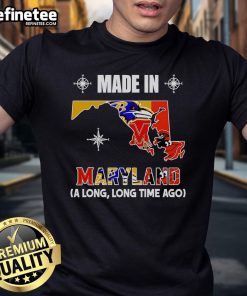Official Made In Maryland A Long Long Time Ago T-Shirt featuring vintage design and Maryland pride, perfect for casual wear.