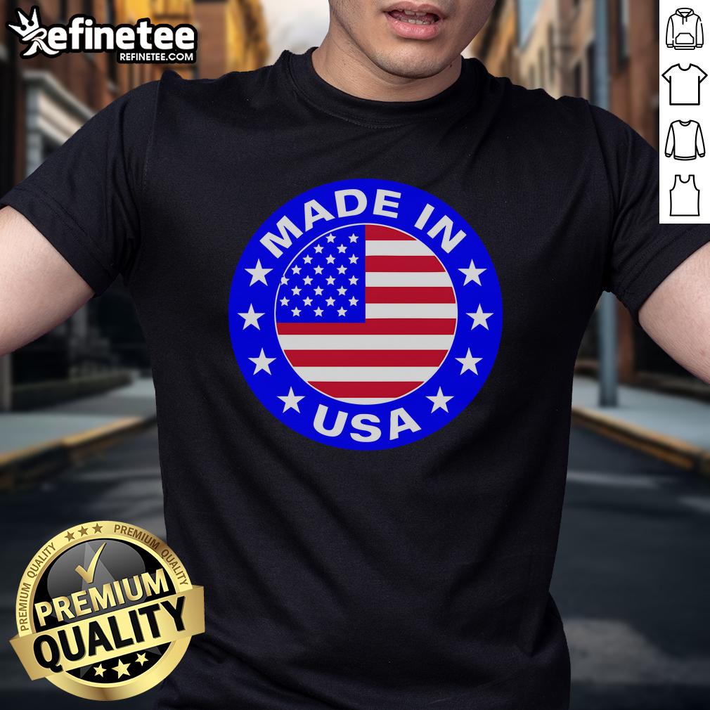 Official Made In The Usa Badge T Shirt Official Made In The USA Badge T-Shirt featuring a patriotic design and high-quality fabric for comfort and style.