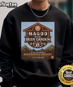 Official Magoo Tour 2025 sweatshirt from Breckenridge Brewery, Littleton, CO, June 22 event.