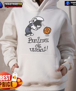 Official Market Studios Business As Usual Hoodie in black, featuring stylish design and comfortable fit for everyday wear.