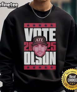 Official Matt Olson 2025 Vote Sweatshirt featuring bold graphics and a stylish design for supporters.