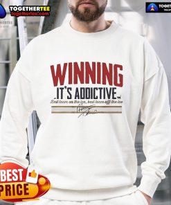 Matthew Tkachuk Winning Its Addictive Signature Sweatshirt featuring bold graphics and a stylish design for fans.