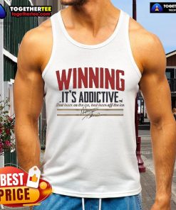 Official Matthew Tkachuk Winning Its Addictive Signature Tank Top featuring bold design and team colors for fans.