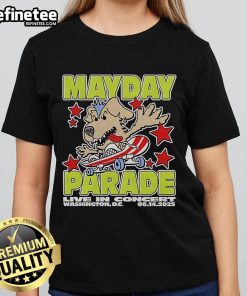 Official Mayday Parade live in concert at Washington DC on June 14, 2025, featuring a stylish ladies tee design.