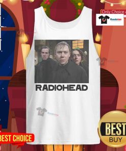 Alt Text: Official McPoyle Head Radio Head Tank Top featuring a unique graphic design, perfect for fans of quirky apparel.