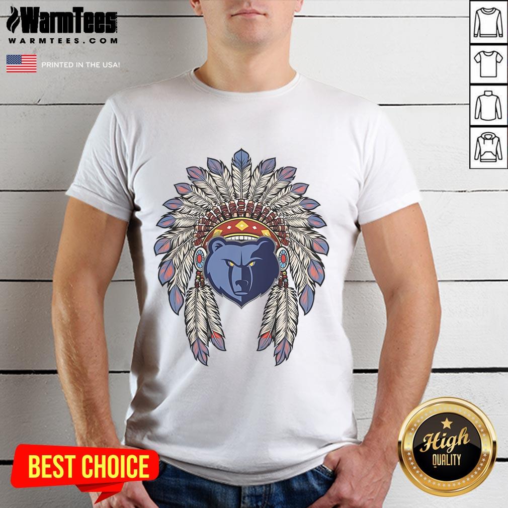 Official Memphis Grizzlies Native American Logo T Shirt Official Memphis Grizzlies Native American logo T-Shirt featuring a bold design and vibrant colors for fans and collectors.