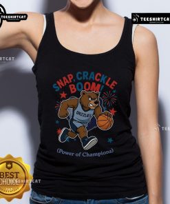 Official Memphis Grizzlies Snap Crackle Boom Independence Day Tank Top featuring vibrant team colors and festive design.