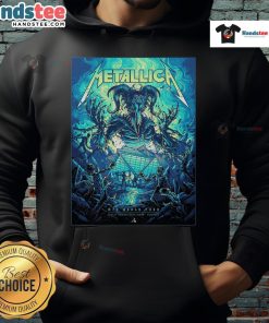 Official Metallica M72 Atlanta venue poster at Mercedes-Benz Stadium for World Tour hoodie design.