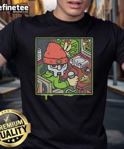 Official Mf Doom Parappa The Rapper T-Shirt featuring vibrant graphics of MF Doom and Parappa in a stylish design.