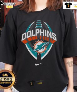 Official Miami Dolphins Nike Icon Legend Ladies Tee stylish women's shirt showcasing team spirit and comfort.