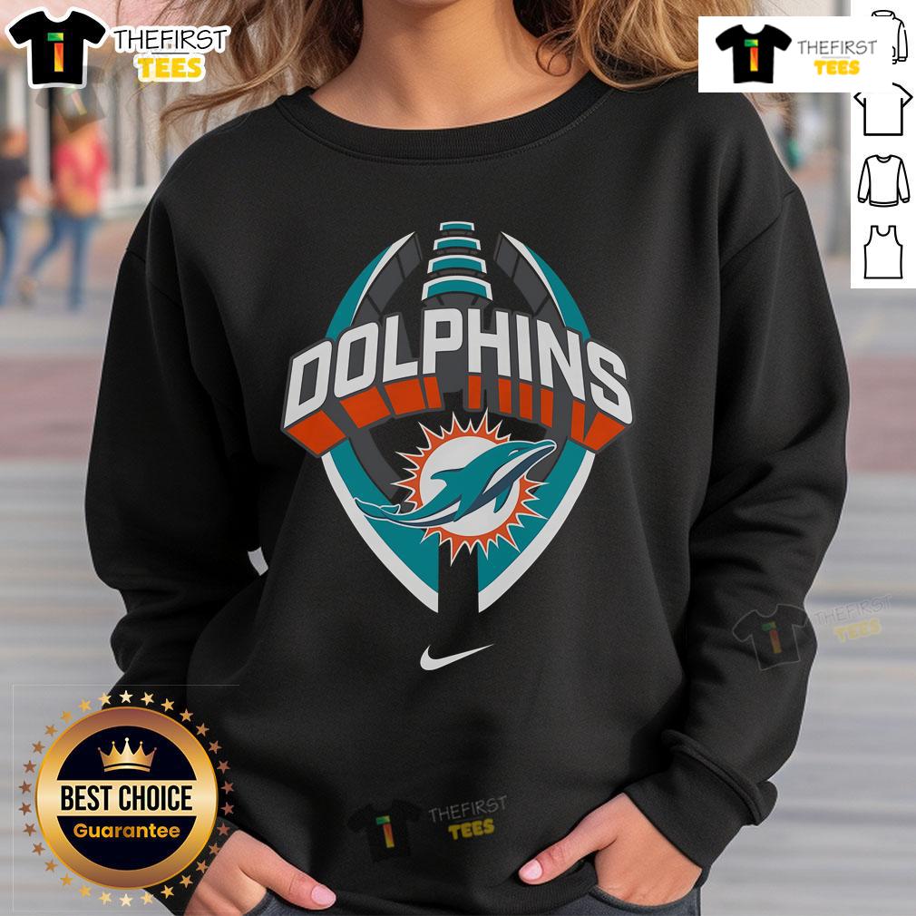 Official Miami Dolphins Nike Icon Legend Sweatshirt Official Miami Dolphins Nike Icon Legend Sweatshirt in team colors, showcasing logo and stylish design for fans.