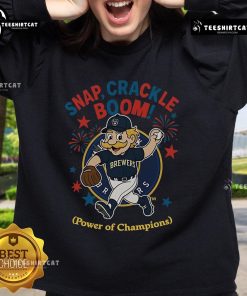 Official Milwaukee Brewers Snap Crackle Boom Independence Day sweatshirt featuring champion graphics and festive design.