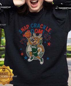 Alt Text: Official Milwaukee Bucks Snap Crackle Boom sweatshirt for Independence Day, showcasing team pride and festive spirit.