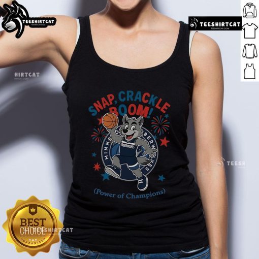 Official Minnesota Timberwolves Snap Crackle Boom Independence Day tank top featuring team logo and festive design.